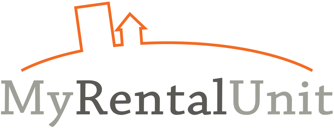 My Rental Unit logo with image of house and apartment over top